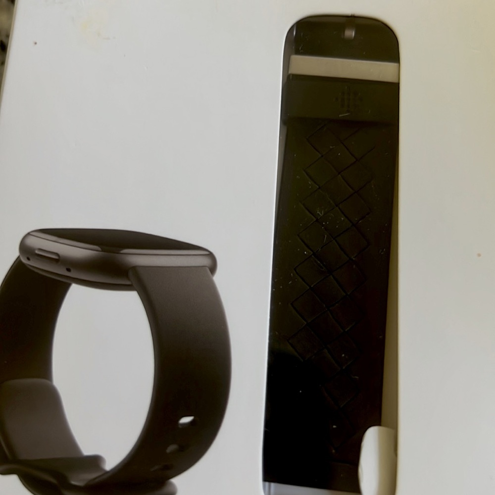 Fitbit 24mm woven leather black band